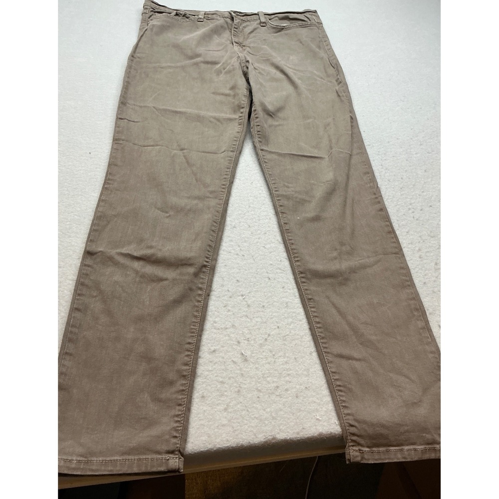 Flying Monkey‎ Platinum Made in USA Pants Taupe  Stretch Slim Straight Size 32